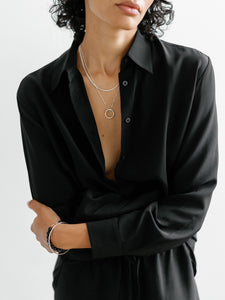Classic Boule Black Tourmaline Bracelet