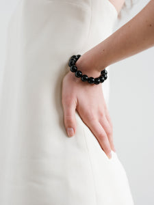 Grande Boule Bracelet Black Tourmaline