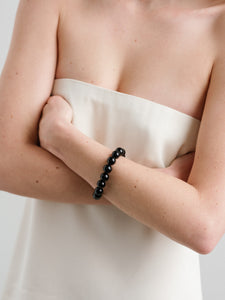 Grande Boule Bracelet Black Tourmaline