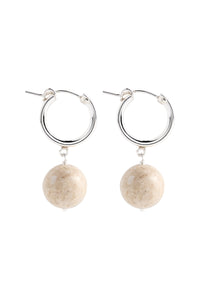 Boule Hoops Riverstone Silver