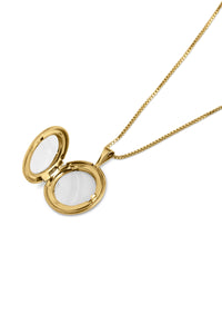 Classic Round Locket Gold