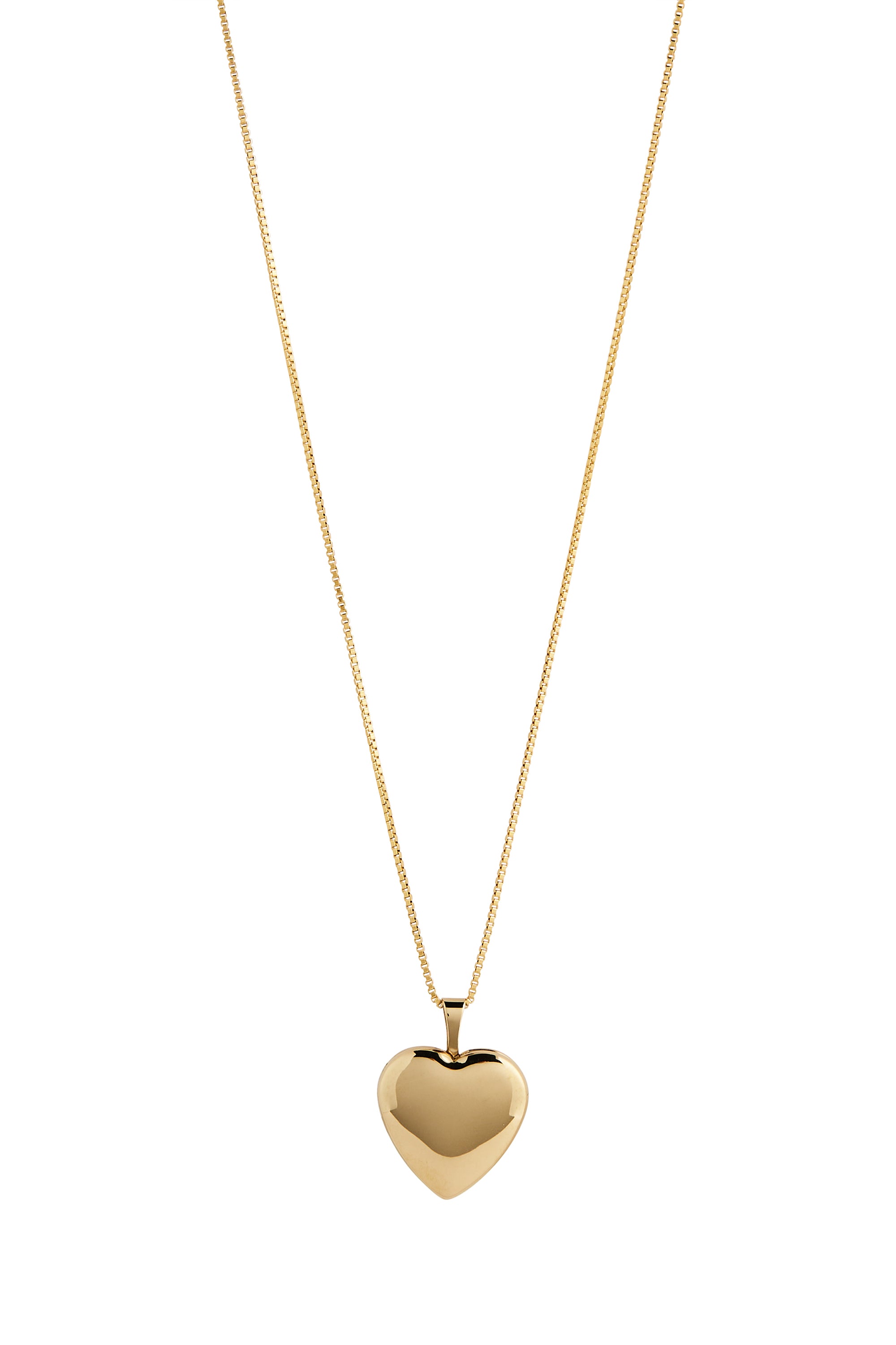 ★VINTAGE HOLLYWOOD★ l heart Necklace LANE CRAWFORD VINTAGE ACCESSORIES | Gold-Toned Victorian