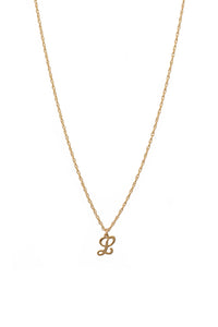 Initial Necklace Rope Chain